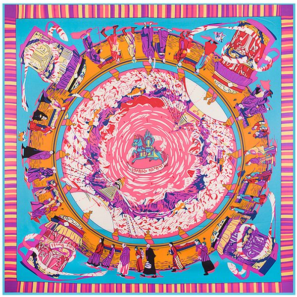 ethnic scarves & shawls a high-quality belly dance hip silk scarves wholesale embroidery scarf hijab 130*130 cm - Image 4