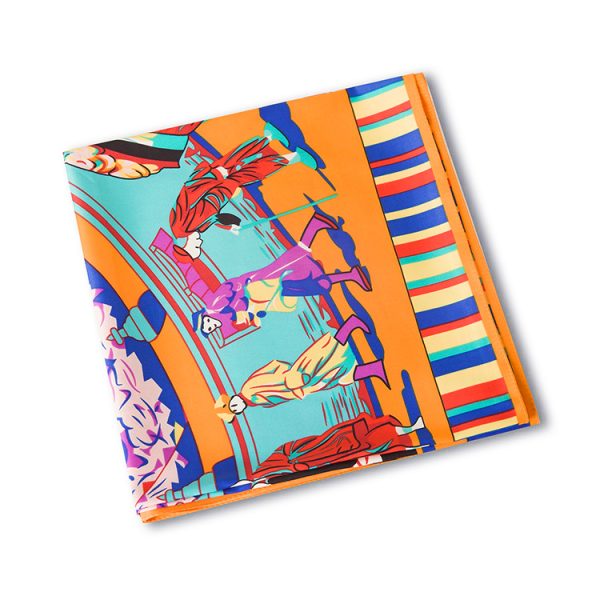 ethnic scarves & shawls a high-quality belly dance hip silk scarves wholesale embroidery scarf hijab 130*130 cm - Image 6
