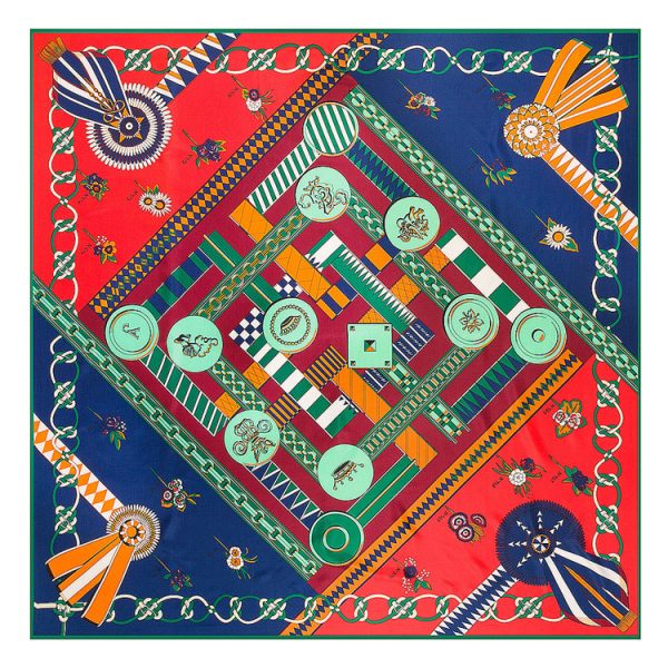 square fan designer belly dance hip scarves a high-quality ethnic scarves & shawls luxury silk scarfs - Image 3