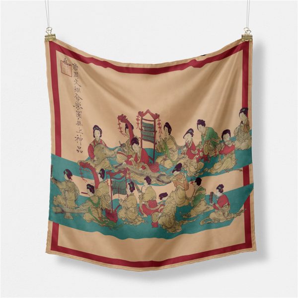 ethnic scarves & shawls for women wholesale hijab luxury scarf 53*53 CM custom high quality silk scarf - Image 2