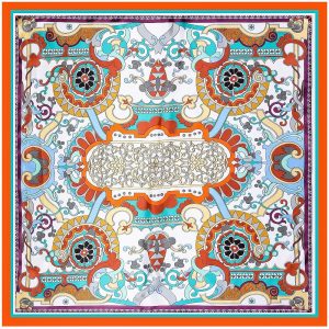 silk shawls 90*90 cm ladies knitted fan scarves in polyester men scarf luxury wholesale other scarves