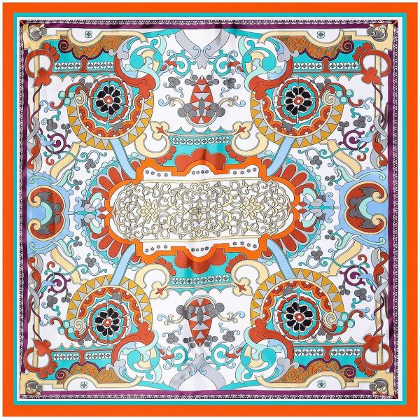 silk shawls 90*90 cm ladies knitted fan scarves in polyester men scarf luxury wholesale other scarves