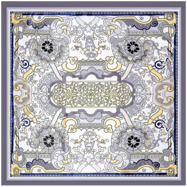 silk shawls 90*90 cm ladies knitted fan scarves in polyester men scarf luxury wholesale other scarves - Image 4
