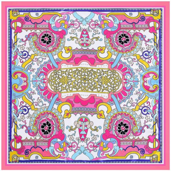 silk shawls 90*90 cm ladies knitted fan scarves in polyester men scarf luxury wholesale other scarves - Image 5