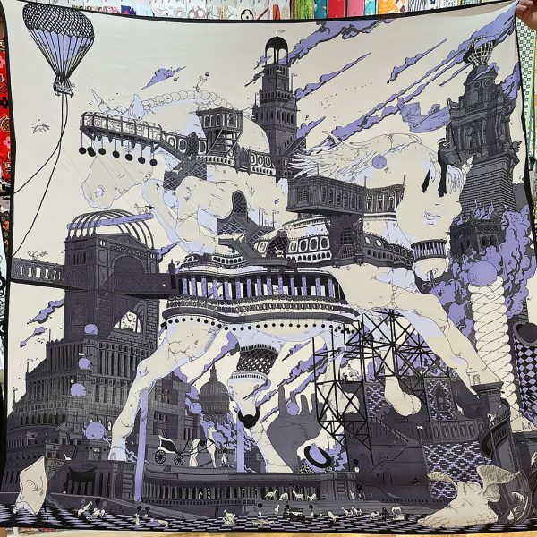 silk head men square scarf natural silk printed custom scarves fabric designer girls plush luxury scarf - Image 2
