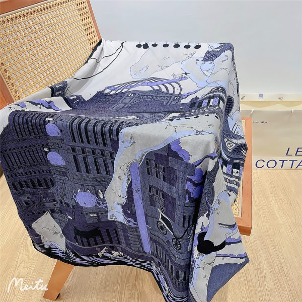 silk head men square scarf natural silk printed custom scarves fabric designer girls plush luxury scarf - Image 4