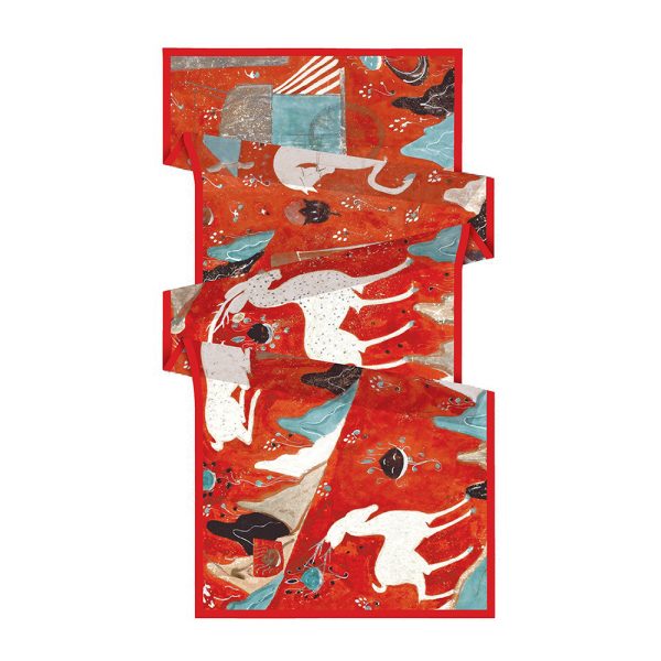 woman neck satin scarves wholesale high quality silk scarf luxury 180*70 cm square silk scarf shawls - Image 4