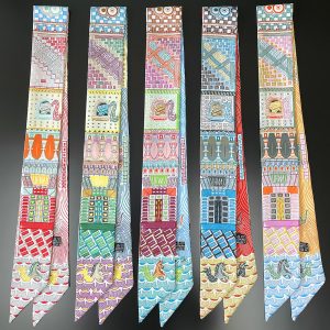 bag custom other scarves satin women designer a high-quality scarf wholesale printed girls scarfs 90*5 cm