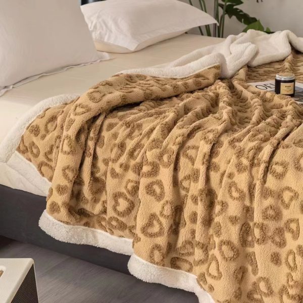 2023new sherpa throw blanket custom bed double layers weighted coral fleece flannel blankets throws faux-lamb's wool - Image 5