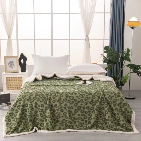 2023new sherpa throw blanket custom bed double layers weighted coral fleece flannel blankets throws faux-lamb's wool - Image 6