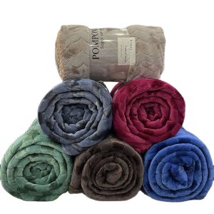 2023 hot sale fleece flannel blanket for winter custom diamond pattern bed weighted coral fleece flannel blankets sherpa blanket