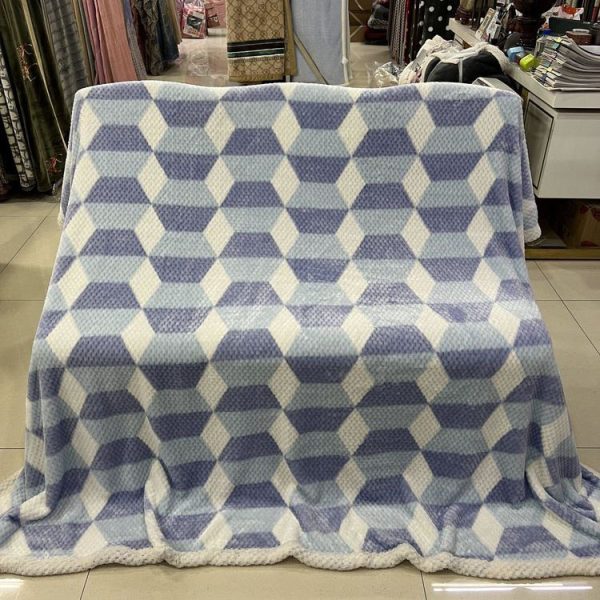 fleece flannel blanket for winter custom diamond pattern bed weighted coral fleece flannel blankets throws korean blanket - Image 4