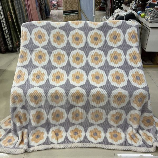 fleece flannel blanket for winter custom diamond pattern bed weighted coral fleece flannel blankets throws korean blanket - Image 6