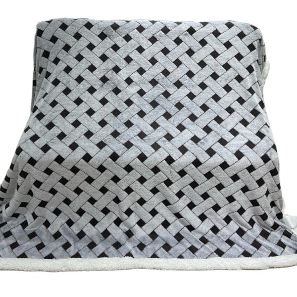 new sherpa throw blanket custom diamond pattern bed double layers weighted coral fleece flannel blankets throws faux-lamb's wool