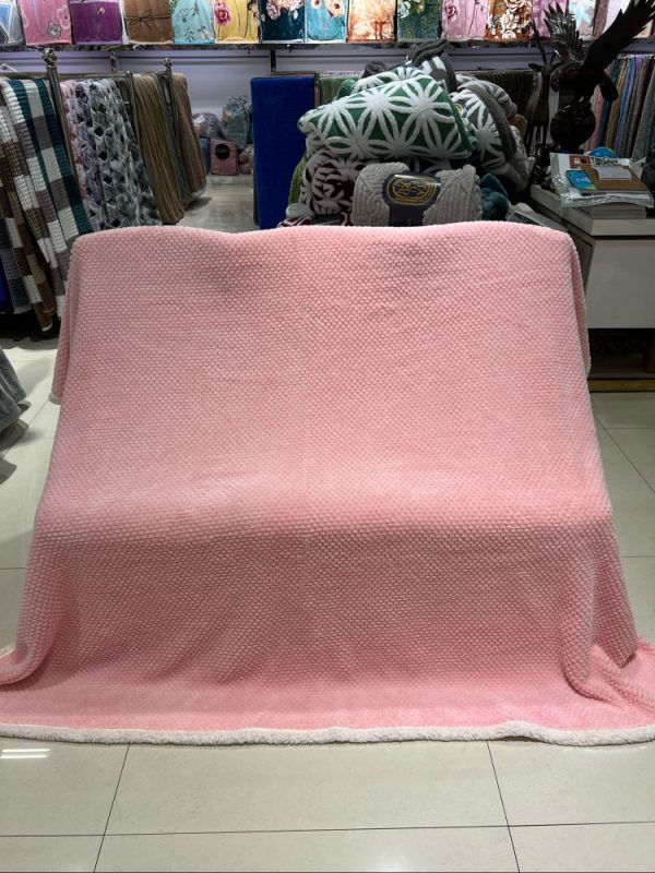 faux fur wool sherpa throw blanket custom towel bed double layers weighted coral fleece flannel blankets throws - Image 3