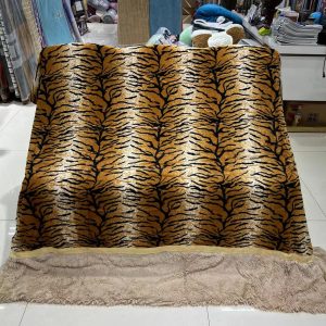 hot Animal Pattern faux fur fleece flannel blanket for winter custom Double -layer bed weighted coral fleece flannel blankets