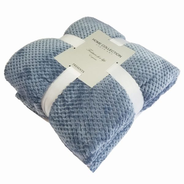 2023 hot Carving grid fleece flannel blanket for winter custom grid bed weighted coral fleece flannel blankets throws