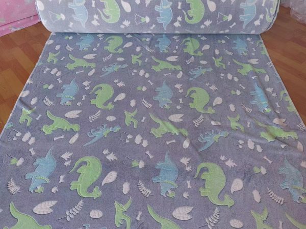 wholesale glow in the dark blanket custom flannel blanket Fabric warm magic luminous blanket Fabric Home clothing fabric - Image 6