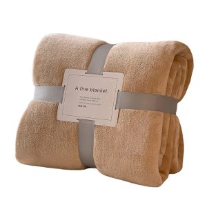 2023 hot sale Solid color fleece flannel blanket for winter custom  bed weighted coral fleece flannel blankets sherpa blanket