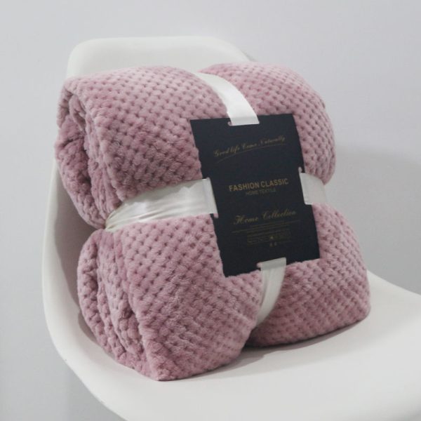 baby blanket super soft Carving grid fleece flannel blanket for winter custom bed weighted coral fleece flannel throw blankets - Image 3