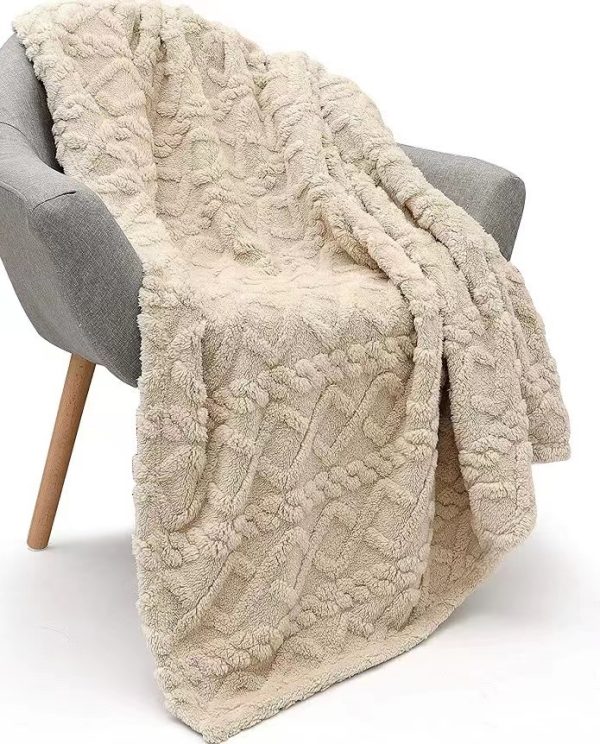 faux fur wool sherpa throw blanket wholesale custom towel bed double layers weighted coral fleece flannel blankets & throws