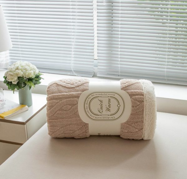 2024 new sherpa throw blanket for winter custom Double -layer bed weighted  bed throw blankets & throws coral fleece blankets - Image 3