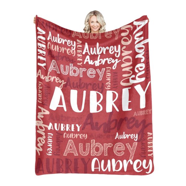2024 new flannel baby bed blanket  candy color custom name blankets blankets for birthday gift - Image 5