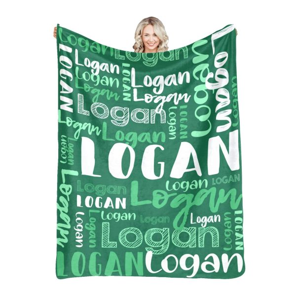 2024 new flannel baby bed blanket  candy color custom name blankets blankets for birthday gift - Image 6