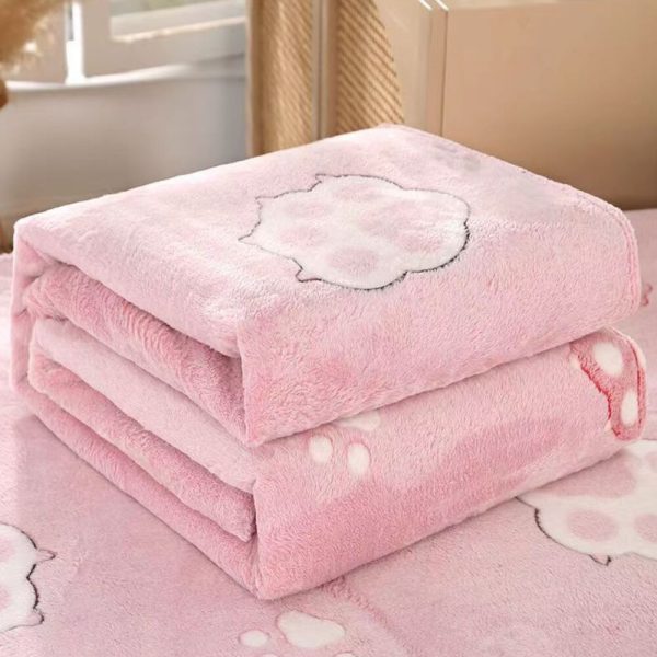 2024 new flannel blanket for winter custom fleece picnic blanket baby designer candy color blanket - Image 3