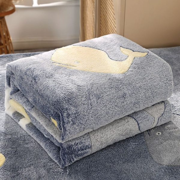 2024 new flannel blanket for winter custom fleece picnic blanket baby designer candy color blanket - Image 4