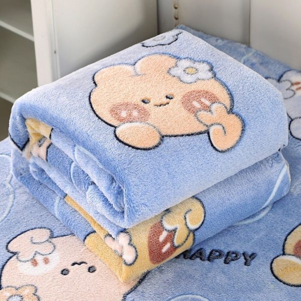 2024 new flannel blanket for winter custom fleece picnic blanket baby designer candy color blanket - Image 5