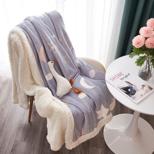 2024 new flannel blanket for pram baby or pet warm candy color blanket cashmere bed other blanket - Image 3