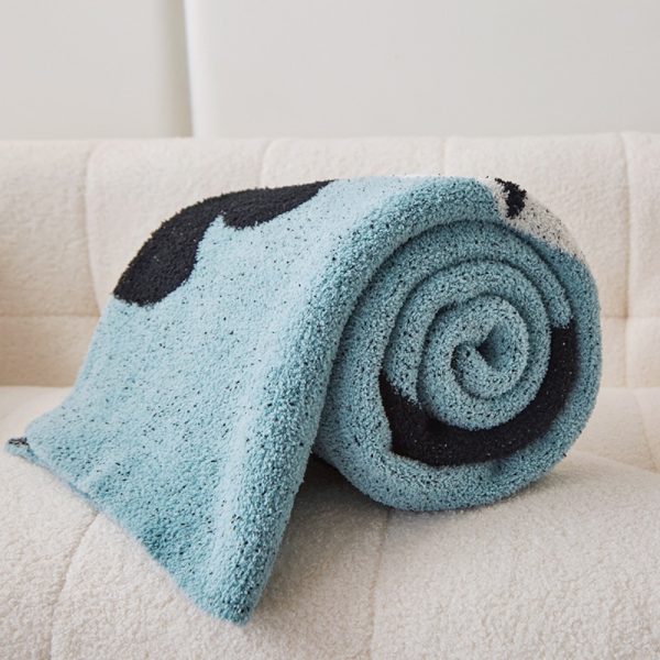 2024 custom color baby blanket wholesale panda weight knitted picnic blanket travel sublimation blankets - Image 6
