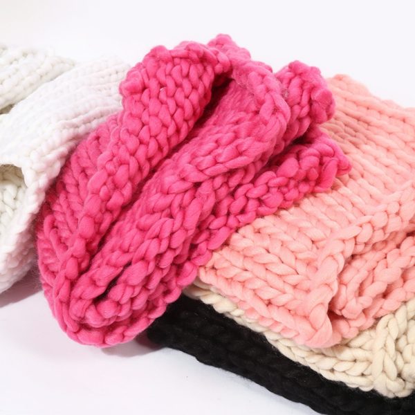 2024 wholesale solid color knitted blanket throws soft weight custom blanket bed warm decor blankets - Image 2