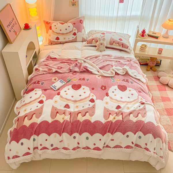 Cartoon winter blanket baby weight double bed custom flannel blanket bedroom warm soft cozy blankets - Image 5