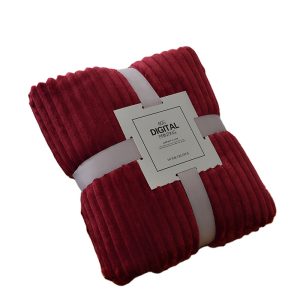 Solid color blanket winter warm weight blanket bed custom fleece sublimation wholesale new luxury blankets