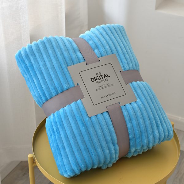 Solid color blanket winter warm weight blanket bed custom fleece sublimation wholesale new luxury blankets - Image 2