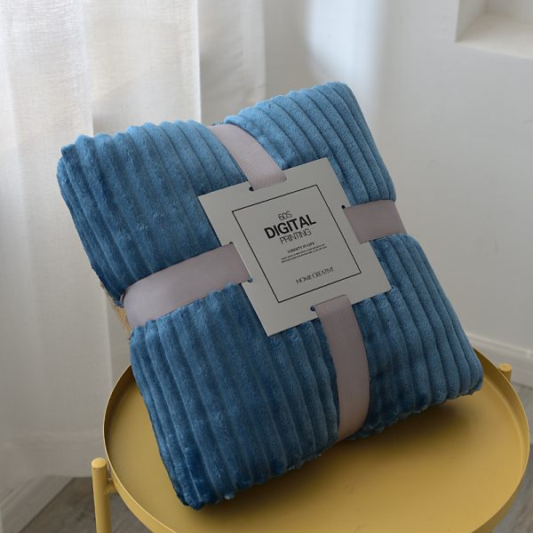 Solid color blanket winter warm weight blanket bed custom fleece sublimation wholesale new luxury blankets - Image 3