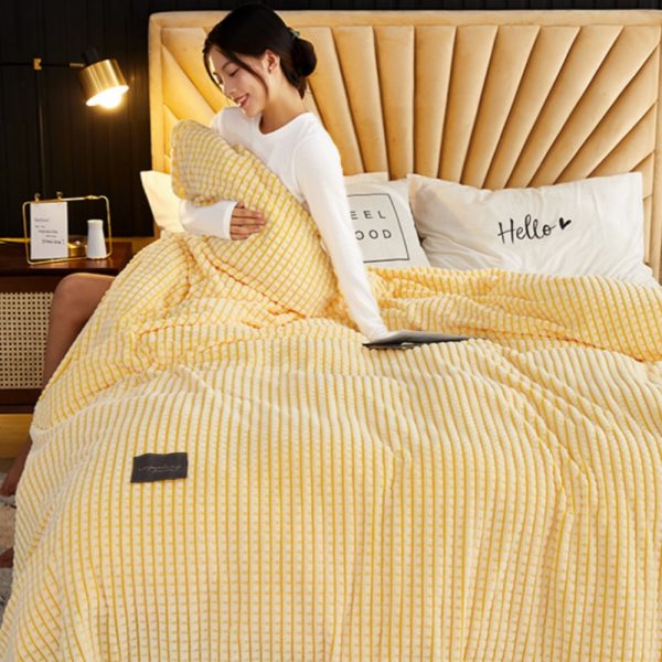 custom solid color fleece blankets wholesale weight baby winter blanket warm soft kids plush blanket - Image 3