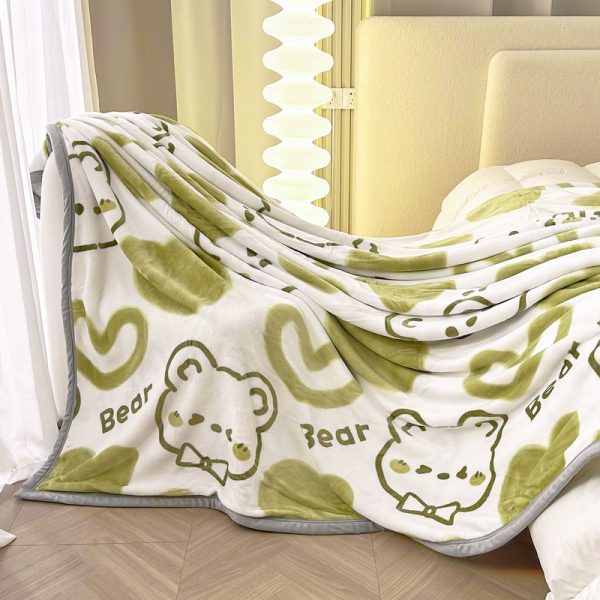 flannel baby sublimation blankets for winter throw bed weight cartoon blanket blanket for pram carriage stroller covers - Image 4
