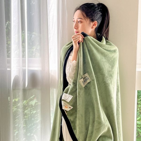 solid color blankets throws fleece baby moving blankets for winter wholesale sauna soft flannel blankets - Image 2