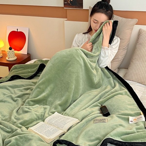 solid color blankets throws fleece baby moving blankets for winter wholesale sauna soft flannel blankets - Image 4