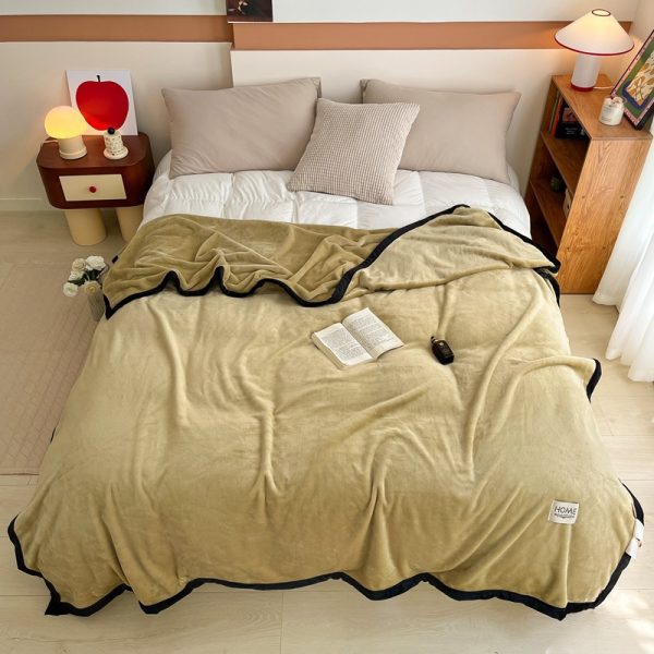 solid color blankets throws fleece baby moving blankets for winter wholesale sauna soft flannel blankets - Image 6