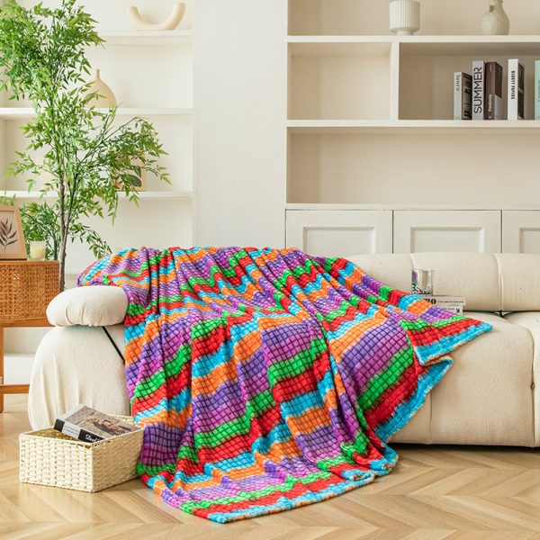 winter throw blankets other colorful fleece bed custom blankets baby knitted soft blankets for newborns - Image 3