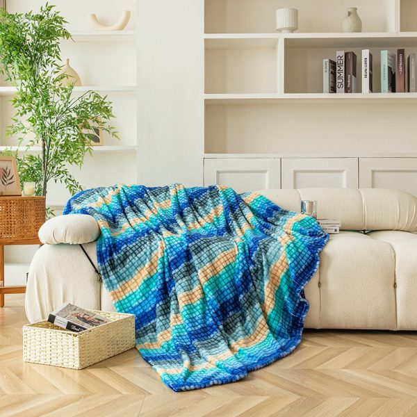 winter throw blankets other colorful fleece bed custom blankets baby knitted soft blankets for newborns - Image 4
