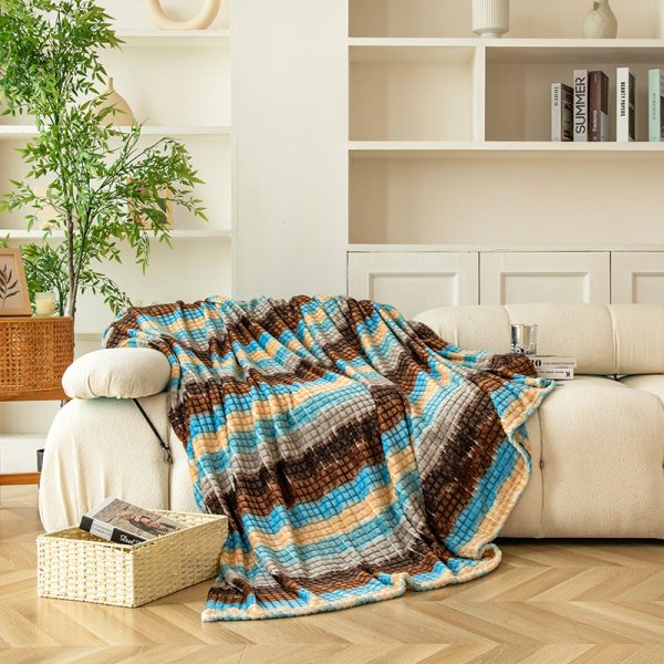 winter throw blankets other colorful fleece bed custom blankets baby knitted soft blankets for newborns - Image 5