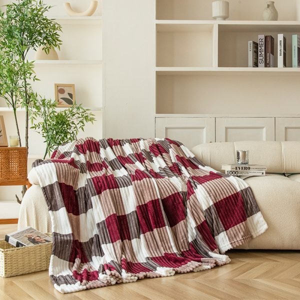 sauna baby swaddle blankets coral fleece woven flannel blankets thermal luxury towel winter blankets - Image 2