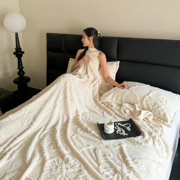 sublimation luxury muslin swaddle blankets wholesale towel knitted baby blanket custom color bed blankets - Image 4