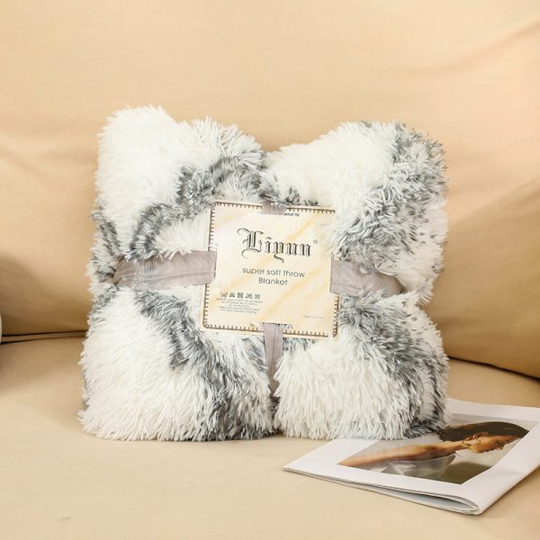 plush weighted blankets throws fleece baby blankets for winter wholesale woven travel luxury blanket - Image 5