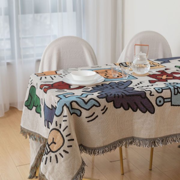 cartoon blankets throws wholesale muslin swaddle travel blankets knitted beach moving woven blanket - Image 6